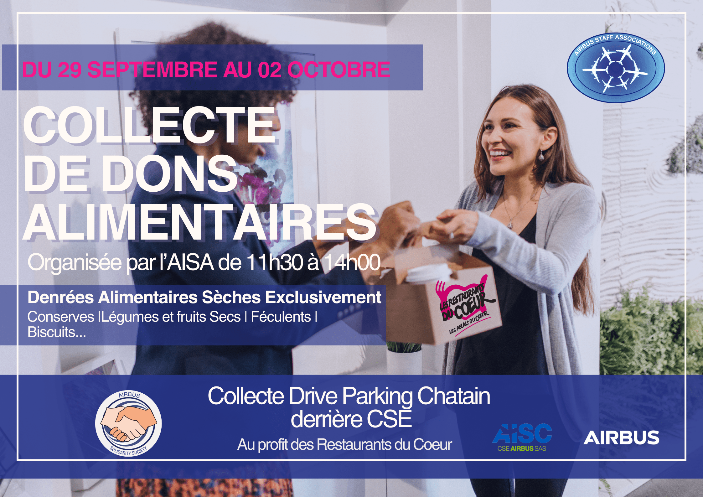 RAPPEL // AISA EVENT : Ensemble Soutenons les Restaurants du Cœur